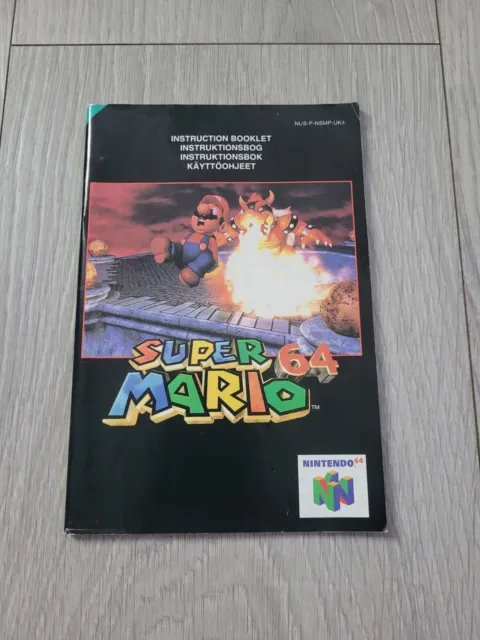 Super Mario 64 - PAL UK Manual Only