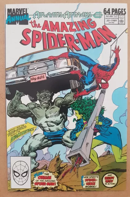 The Amazing Spiderman (Vol 1)  Annual #23 - Atlantis Attacks - 1989 - FINE- 5.5