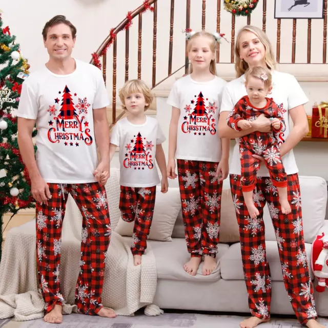 2024 JAL Pijamas Navideños Familiares a Juego Regalo de Navidad de Año Nuevo
