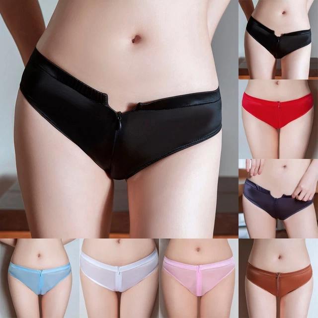 String Pour Homme Entrejambe Ouvert - Effet Humide PVC Noir - Taille S - Neuf Avec étiquettes