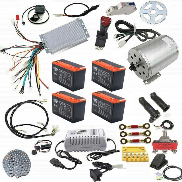 48V 1800W BRUSHLESS Electric Motor Kit Controller Throttle for Go Kart