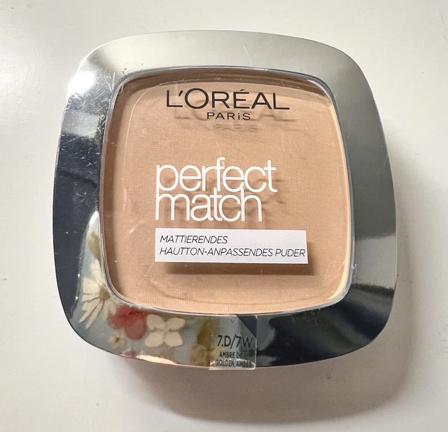 L’ORÉAL PERFECT MATCH Pressed Powder 7.D/7.W Golden Amber £9.99 ...