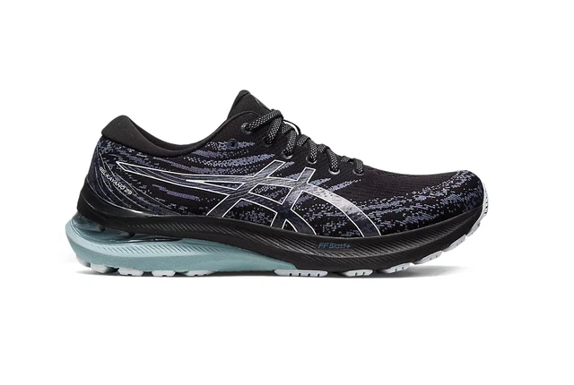 Mens Asics Gel-Kayano 29 Black/Sky Athletic Running Shoes