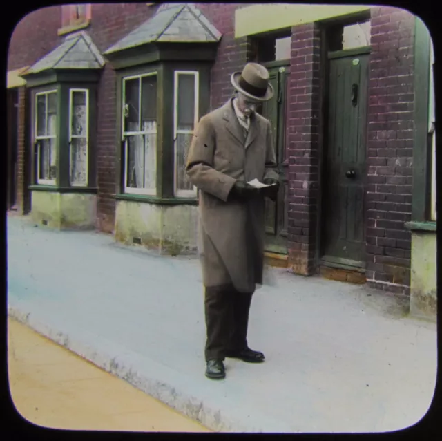 Glass Magic Lantern Slide CRIPPLE TOM NO12 C1890 PHOTO VICTORIAN TALE BOY