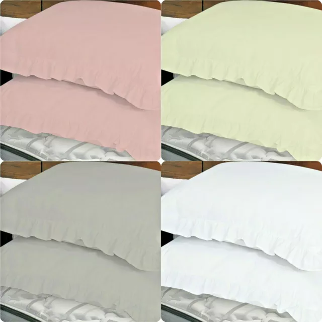 2 federe imbottite di lusso bordo fritto confezione coppia Oxford copricuscino camera da letto