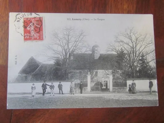 18 Cpa Lunery La Vergne 1909