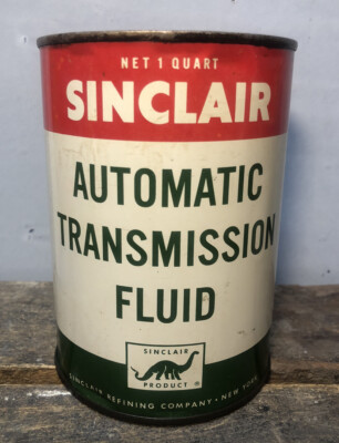 VTG 1940S 50S Sinclair ATF Automatic Transmission Fluid 1 Quart Oil Can