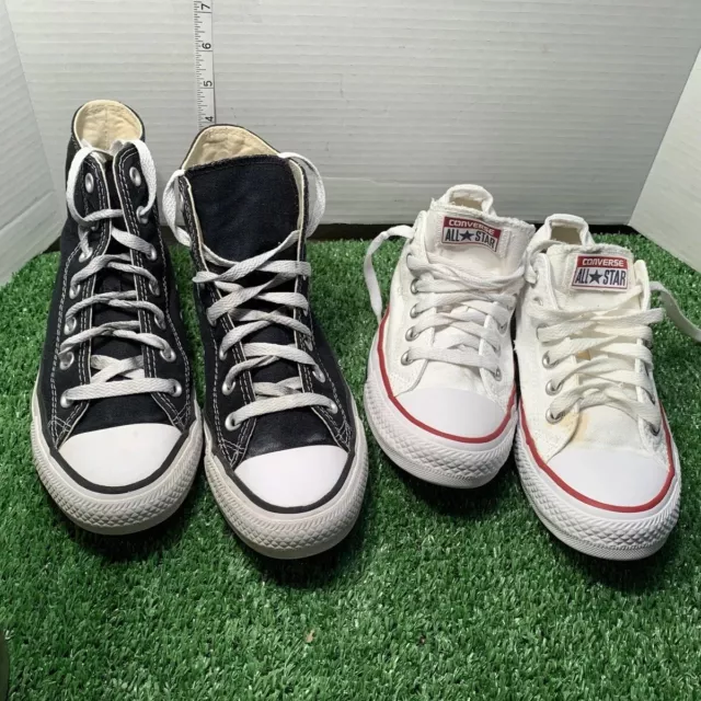 Unisex  Converse Low /hi Top Chuck Taylor All Star Ox lot Of 2 Sz M 5/ Women 7