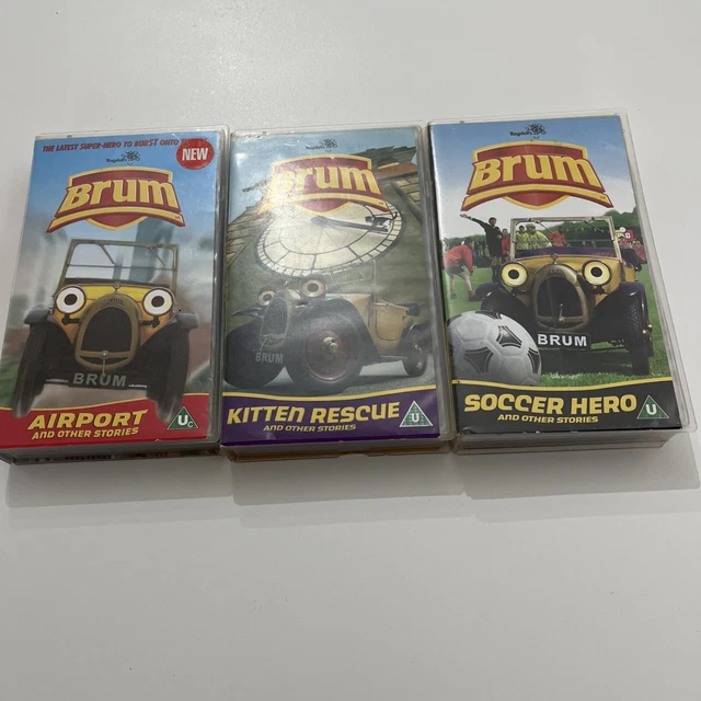 BRUM VHS BUNDLE Ragdoll Rare Airport Kitten Rescue Soccer Hero Please ...