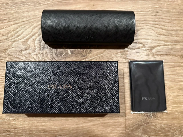 NEW PRADA Eyeglasses Glasses Hard Case Magnetic Closure + Microfiber Cloth NEW PRADA Eyeglasses Glasses Hard Case Magnetic Closure + Microfiber Cloth