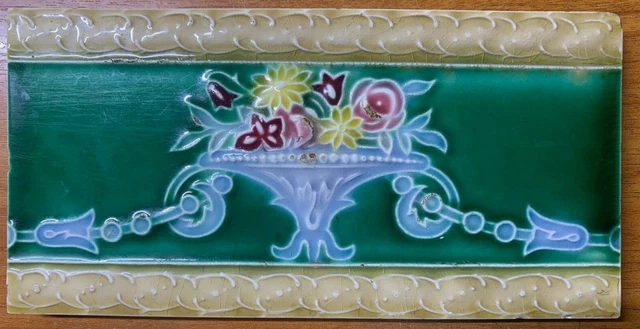 Peranakan Tiles Japan 6X3 Inch Border Tiles Vintage Antique Rare Collectable