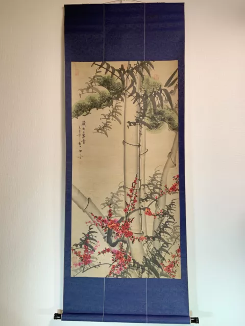 CHINESE HANGING SCROLL  ART Painting kakejiku  Vintage Hand Paint PICTURE ##829