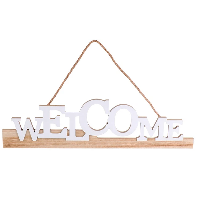 Puerta de bienvenida creativa signo colgante placa de puerta colgante decorativa colgante