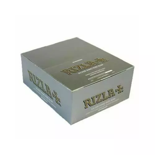 Rizla Silver King Size Slim Rolling Papers x5,x10,x20,x50 (FULL BOX) Booklets