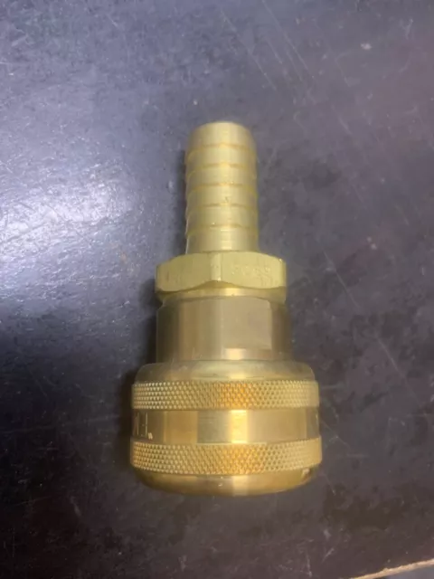 Foster Fm6906, 4 Series, Industrial Coupler, Automatic, 3/4" Hose Barb, Brass 3