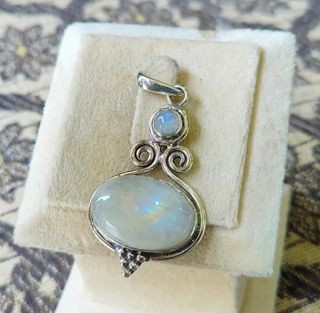 Moonstone Handmade Pendant 925 Sterling Silver  Gift For love Designer Pendant 2