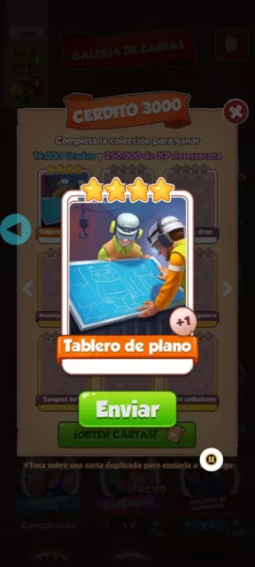 Tablero De Plano  / Blueprint Board Piggy-3000 - Coin Master  ULTRA DIFICIL