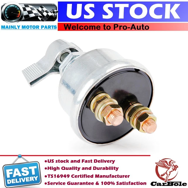 MASTER BATTERY DISCONNECT On/Off Kill Switch SemiTruck Freightliner