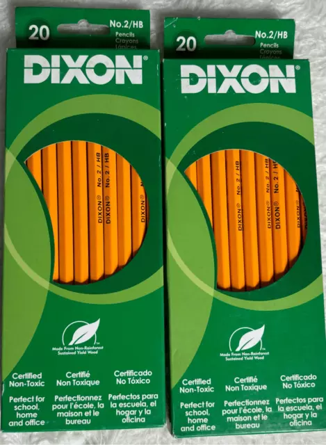 Dixon No 2 HB Pencils 2pk 20 Count