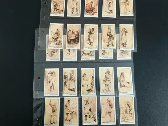 cigarette cards London characters ( reproductions ) full set