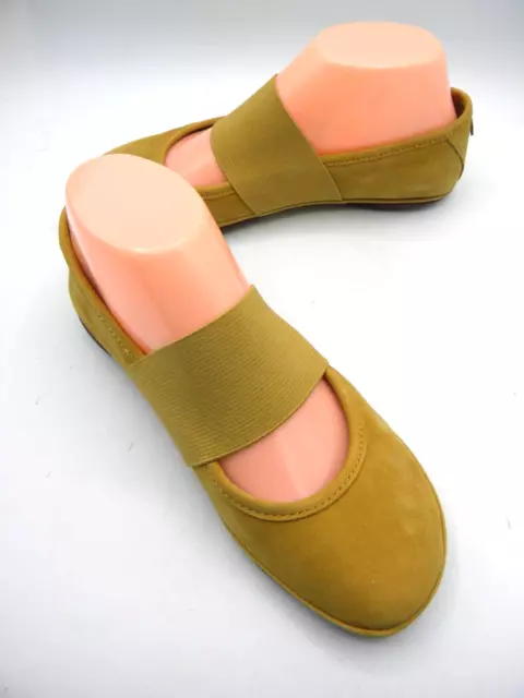 Camper Right Nina Mustard Nubuck Mary Jane Ballet Flats 37 / US 7 WO