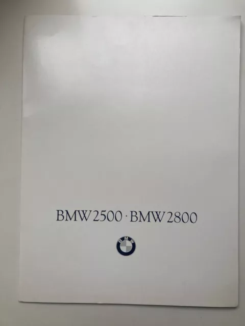 Vintage brochure sales catalogue de vente prospectus BMW 2500 2800 FR