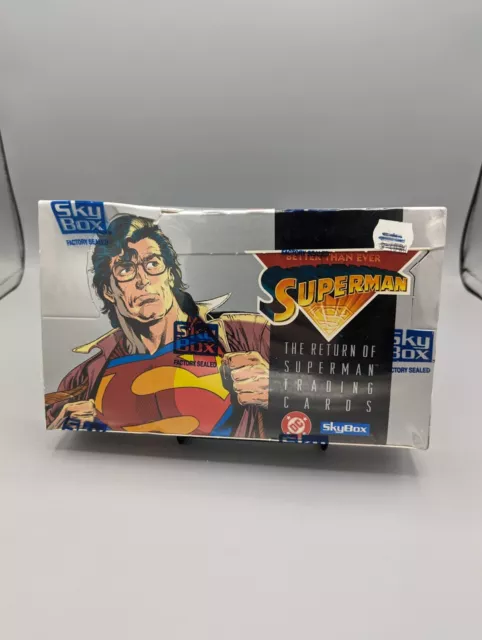 The Return of Superman Trading Cards Sealed Box by Skybox