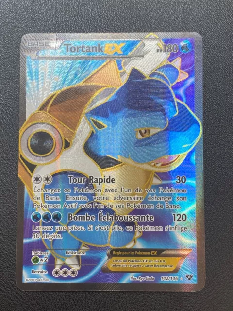 Pokemon Card Fr XY Of Base - Blastoise Ex 142/146 Full Art Ultra Rare - Be / Tbe