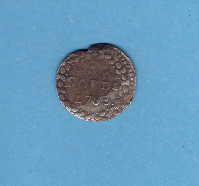 (Roy.119) Monnaie Corse 4 Soldi Pascal Paoli 1763 (Ttb-)