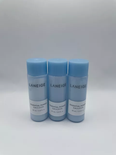[Lot of 3] Laneige Essential Power Emulsion Korean Beauty Travel Size 25ml