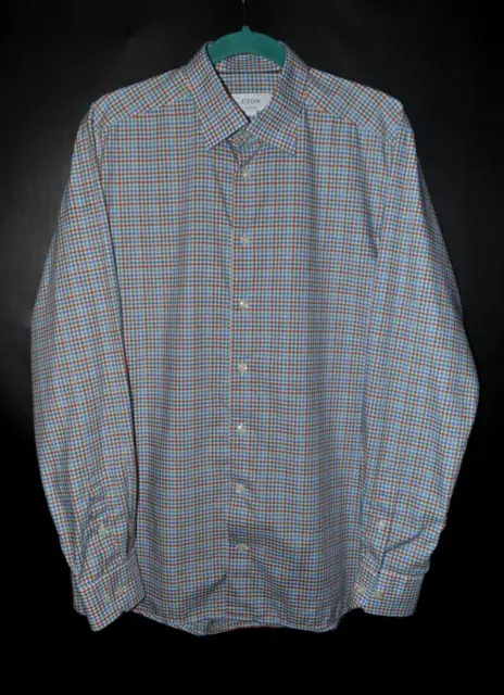 ETON Men Shirts Button Down Long Sleeve Twill Size 42 - 16 1/2