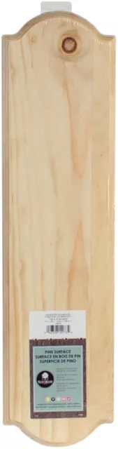 Letrero de posadero de pino hueco de nogal -6""X23"" X.63"" 14073