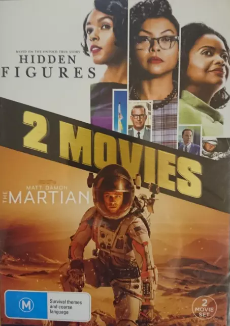 Hidden Figures / The Martian, Box Set (2xDVD R4 PAL 2019) BNR/SEALED.