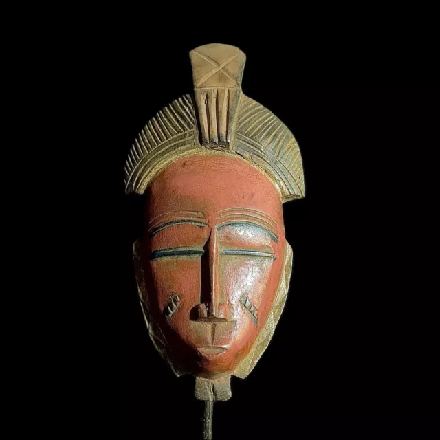 Maschera tribale africana in legno intagliato a mano da appendere alla...