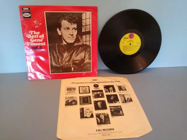 The Best Of Gene Vincent Vol. 2 LP, Compilation by EMI Capitol released 1969 2