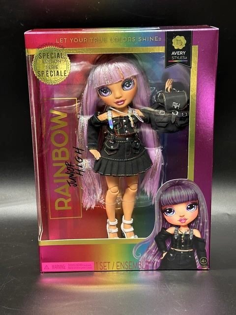 Rainbow Junior High Special Edition AVERY STYLES Fashion Doll With Accessories