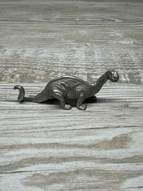 Vintage Spoon Spoontiques PP795 Pewter Miniature Brontosaurus Dinosaur 4" RARE!