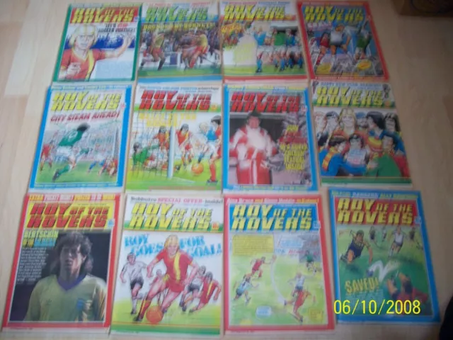 Roy of the Rovers Comics Bundle X12  (1980/81)