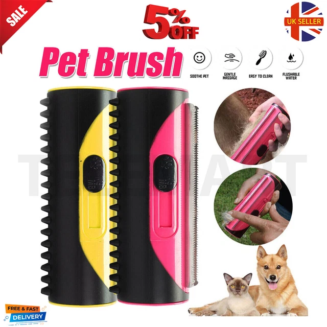 Pet Hair Fur Deshedding Shedding Trimmer Grooming Roll Comb Brush Tool Dog Cat