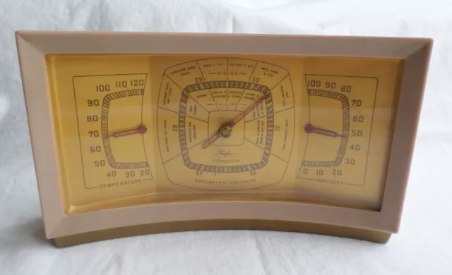 Vintage Taylor Stormoguide Barometer Thermometer Hygrometer BAROMETER NOT WORKIN