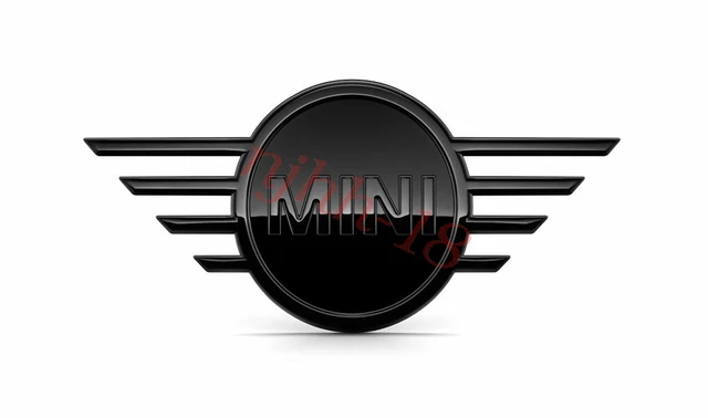 MINI GENUINE F55 F56 F57 Black Mini Bonnet Badge Emblem Plaque