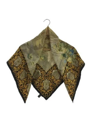 HERMES Scarf   Silk   CRM   Total Pattern   Women s