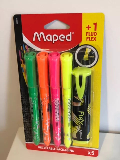 Surligneur fluo peps pen maped-couleurs assorties