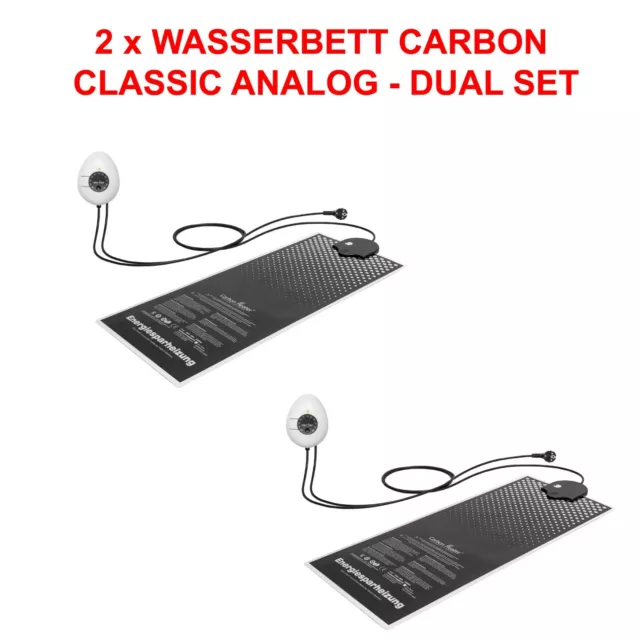 2 x Dual Set Wasserbett Wasserkern Heizung Carbon TBD Classic Wasserbettheizung