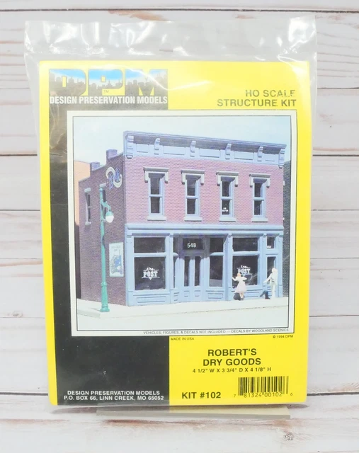 DPM N Scale Corner Turret Building Kit - Victorian Architecture Model For Train Layouts