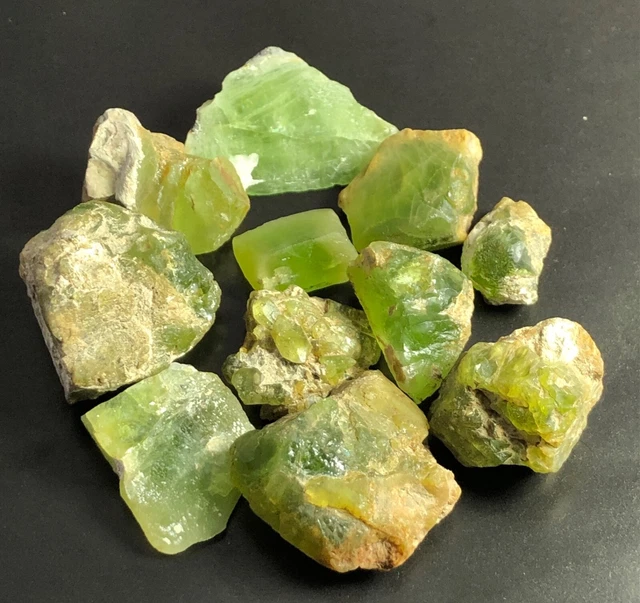 Natural Green Peridot Lot From Supat Valley Pakistan weight 110gram