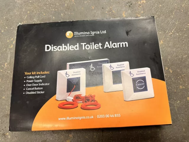 Illumino Ignis Accessible Disabled Toilet Alarm Pull Cord Kit