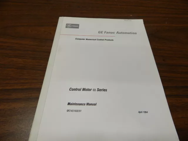 Ge Fanuc Automation Maintenance Alpha Series Manual GFZ-65165E/01