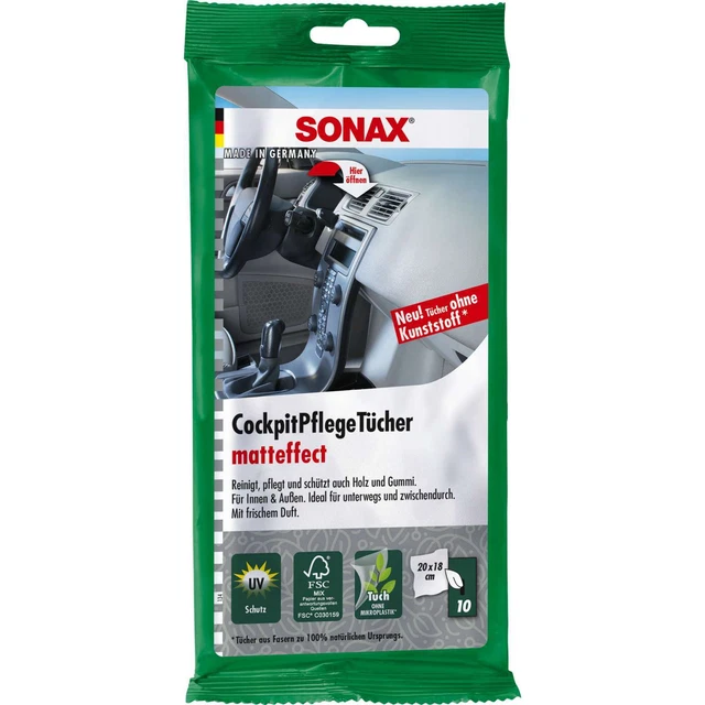 Sonax Cockpit panni per cura effetto opaco 10 pezzi - 04158000