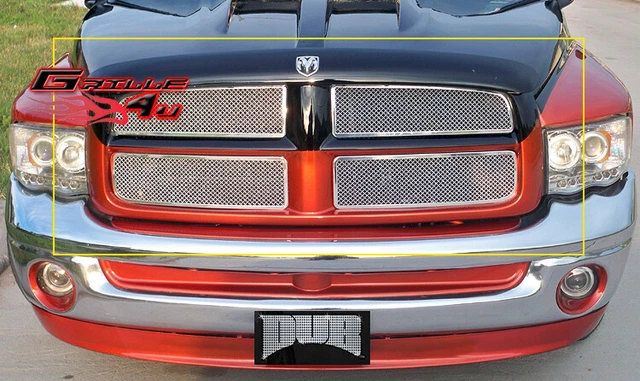 Fits 2002-2005 Dodge Ram Stainless Steel Mesh Grille Insert